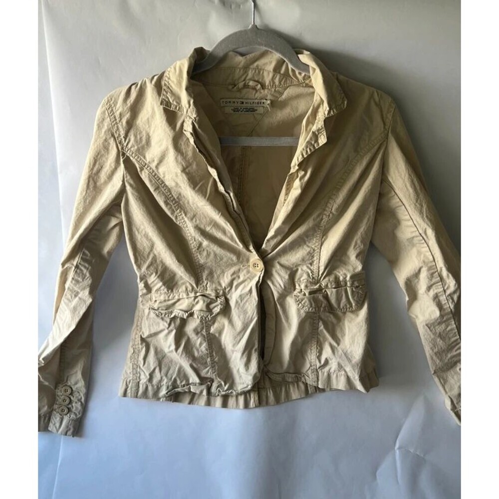 Vintage Tommy Hilfiger Tan Fitted Blazer